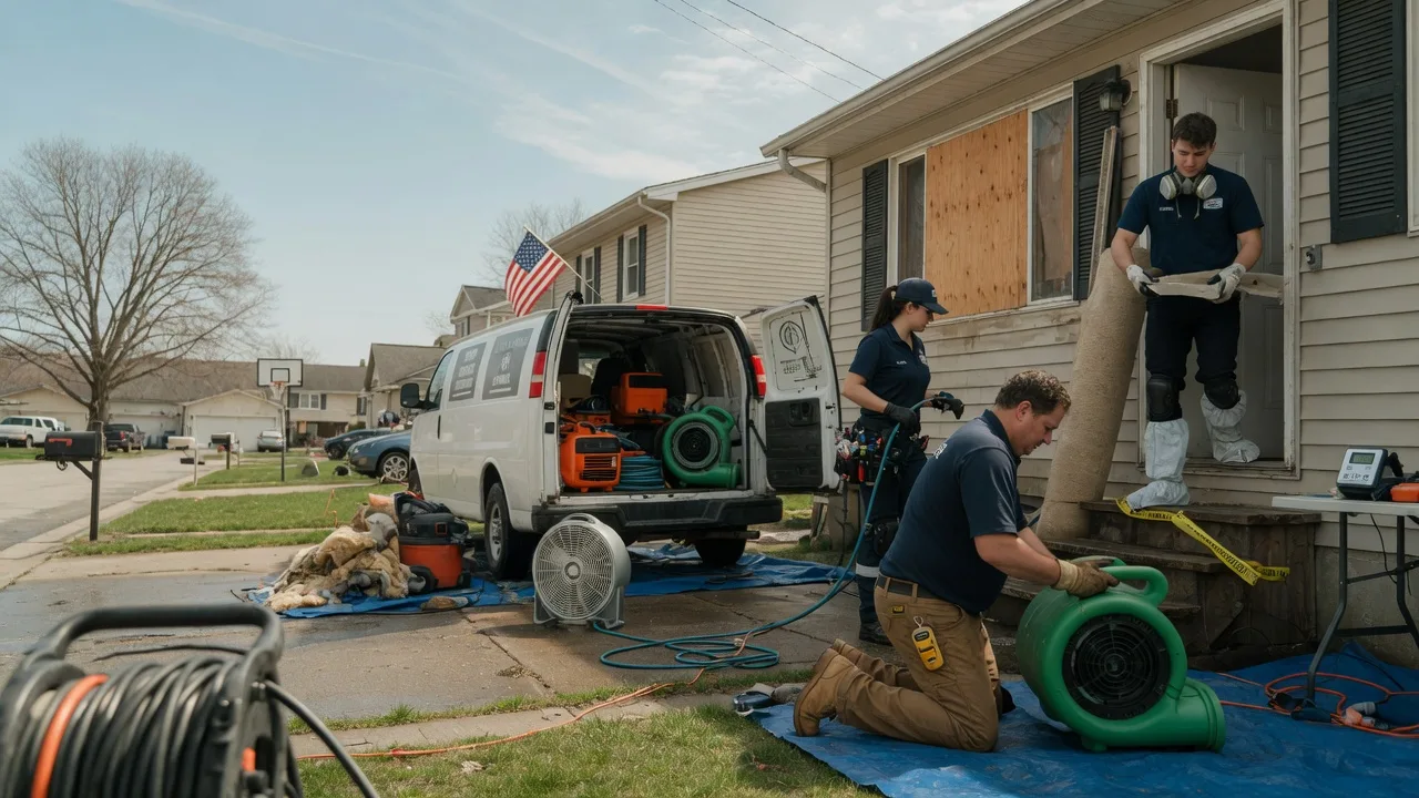 Water Damage Restoration in Whittington, IL near me